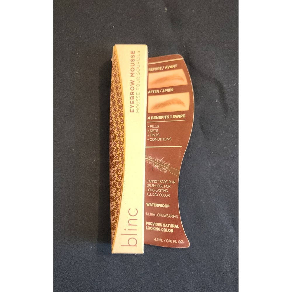 Blinc Eyebrow Mousse Dark Blonde Waterproof Longwear‎ Brow Tint 0.16 fl oz NEW
